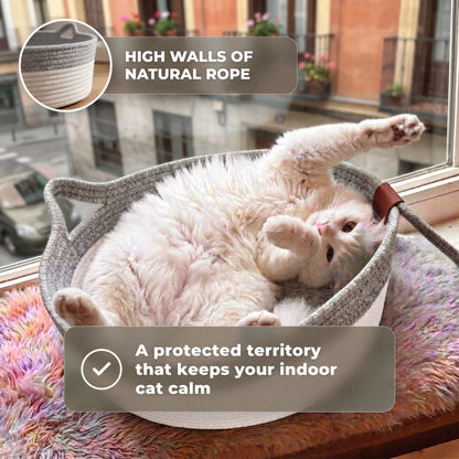 Nookla™ - Hand-woven natural fabric for your indoor cat