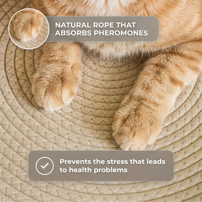 Nookla™ - Hand-woven natural fabric for your indoor cat