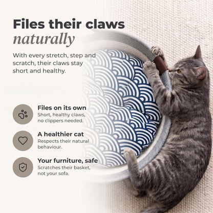 Nookla™ - Hand-woven natural fabric for your indoor cat