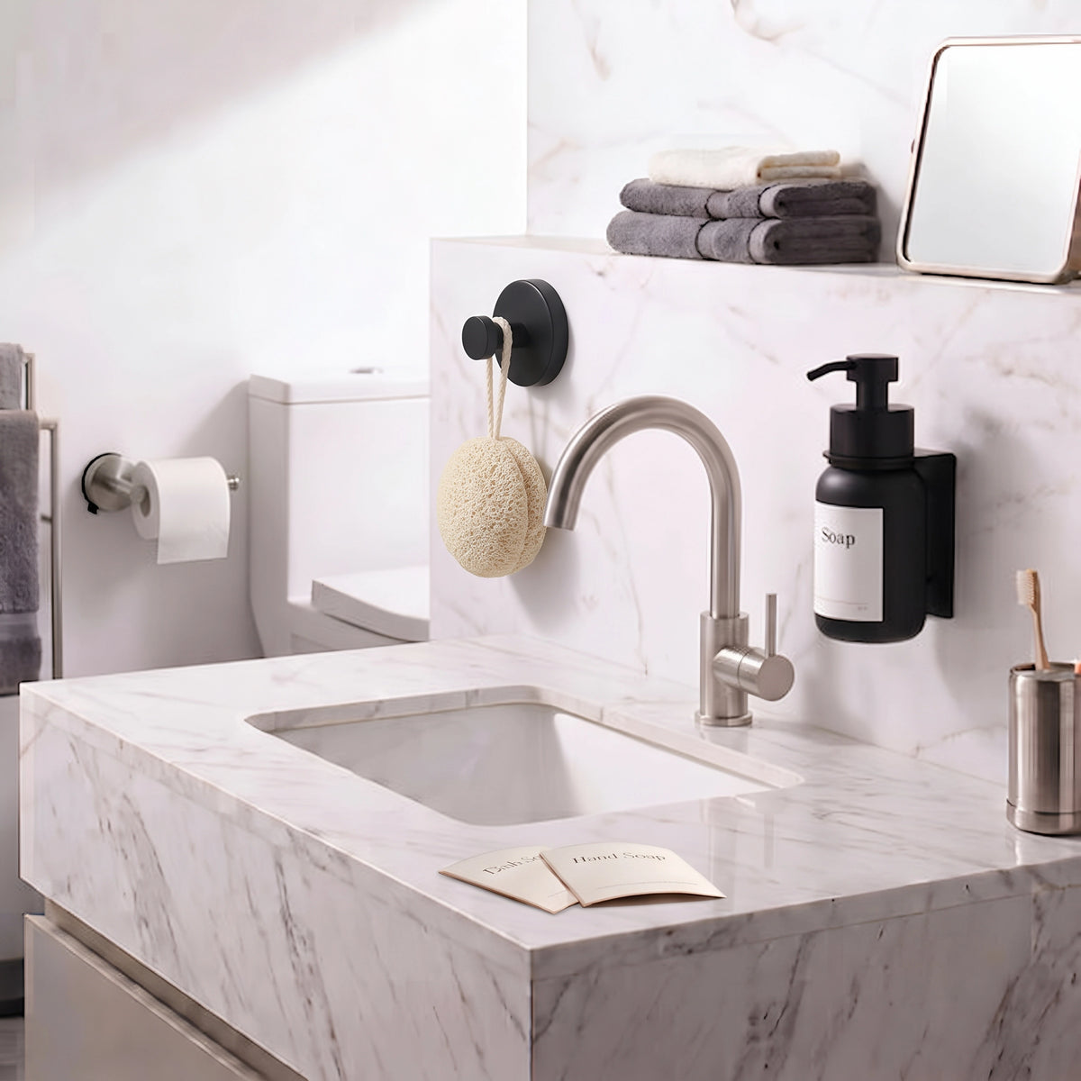 Sapino™ - Wall-mounted glass soap dispenser