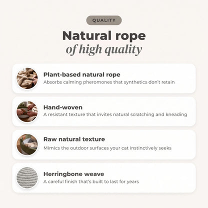Nookla™ - Hand-woven natural fabric for your indoor cat